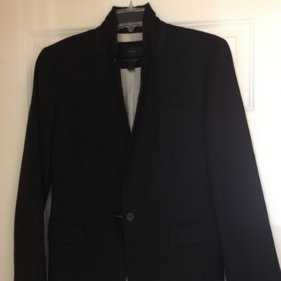 J. Crew Regent Blazer in Wool Flannel Black size 8 - Picture 8 of 13